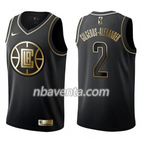 Camiseta Hombre Los Angeles Clippers Shai Gilgeous-Alexander 2 Nike Negro Golden Edition Swingman